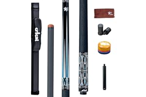 CRICAL Carbon Fiber Pool Cue Stick CXD Series Professional Pool Sticks with Super Low Deflection Pro Taper Shaft Pool Cue Tournament Level Billiard Cues with 12.5mm Tip (Precise Easy to Control)