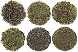 Loose Leaf Green Tea Sampler, Exotic and Rare Green Tea Loose Leaf Tea Sampler, Dragon Well, Gunpowder, Sencha, and More, Loose Tea Sampler