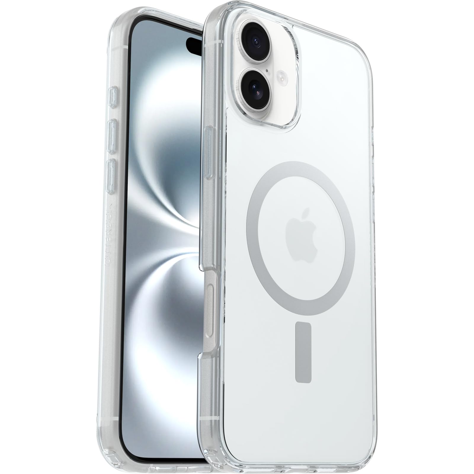 OtterBox Symmetry Series Clear MagSafe Case for iPhone 16 Plus, Shockproof, Drop proof, Protective Thin Case, 3x Tested to Military Standard, Clear