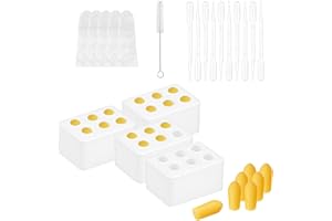 Reusable Silicone Suppository Molds Kit – 4-Pack 2ML Molds for DIY Suppositories – Flexible & Eco-Friendly Molds for Women – 