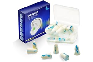 YUNAEDUO Ear Plugs for Sleeping Noise Cancelling - 40dB Ear Plugs for Noise Reduction - Ear Plugs for Concert Sleep Travel Study Work - Hearing Protection Sound Blocking - 10 Pairs in 2 Cases