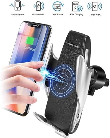 Amazon 車用スマートワイヤレス充電器重力車用ホルダー 10w Type C充電口 急速充電 自動誘導タイプ 車載ホルダー タッチセンサー 自動開閉 360度回転 片手操作 取付簡単 全車種適合 吹き出し口取付 Iphone X Xr Xs Xsmax 8 8 Plus Galaxy S9 S8 S8 Plus S7 S7 Edge Note