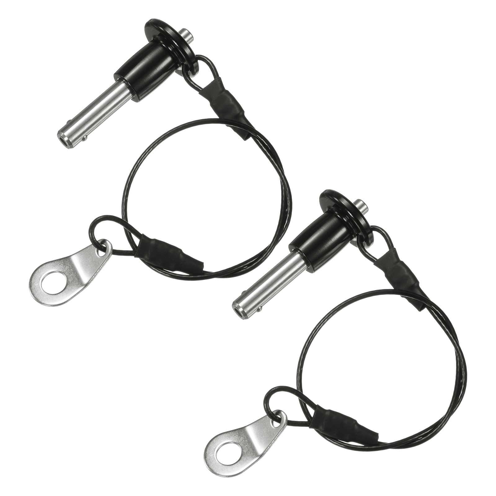 M METERXITY 2Pcs Ball Locking Pins 6mm Dia 15mm Usage Length Button Handle Quick Release Pin