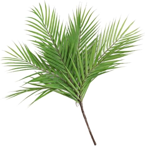 Amazon 高品質シミュレーション葉多肉人工ヤシ緑植物葉鮮やかな色 青 その他57cm Color Green Size Others57cm 人工観葉植物 オンライン通販