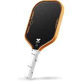 Pickleball Paddles Raw Carbon Fiber USAPA Approved for Intermediate | Great Spin＆Power,Thermoformed Unibody Foam Injected Edge 16mm Polypropylene Core 5.7''Elongated