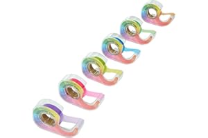 Really Good Stuff E.Z.C. Fluorescent Highlighter Tape, Set of 6 Colors - 1/2 in. x 32 ft. Each Roll, School & Office Supplies