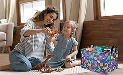 Sanjiaofen Rectangular Dinosaur Basket,Kids