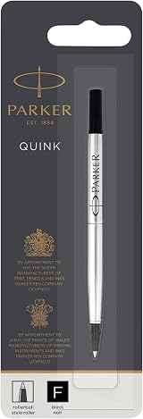 Parker Rollerball Pen Ink Refill Fine Black QUINK Ink 1 Count view 8