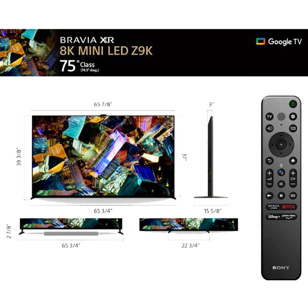 Mua Sony 75 Inch 8K Ultra HD TV Z9K Series: BRAVIA XR 8K Mini LED Smart ...