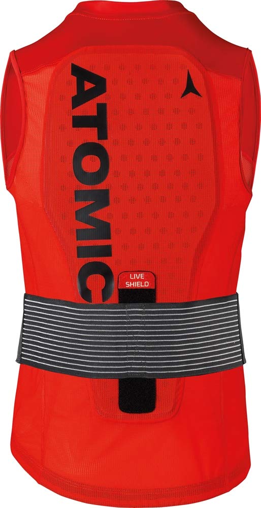 Atomic LIVE SHIELD Vest M Back Protection - Red, L