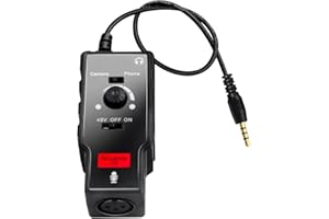 Nicama V2 Microphone Preamp for Guitar iPhone,iPad Smartphone Tablets and Video Camera, XLR Female to 3.5mm TRS and TRRS Adap