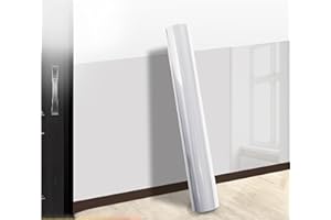 AEIMIAIDE Wall Protector, Clear Plastic Electrostatic Wall Protective Film Sheet for Kitchen and Office from Bin Chair Back F