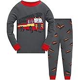 Boys Pajamas 100% Cotton Toddler Clothes Set Planet Dinosaur Long Sleeve Sleepwear 2 Piece Kids Pjs Size 3-10 Years