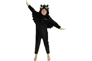 How To Train Your Dragon Onesie for Boys, Toothless Onesie, Fleece Boys Pajamas