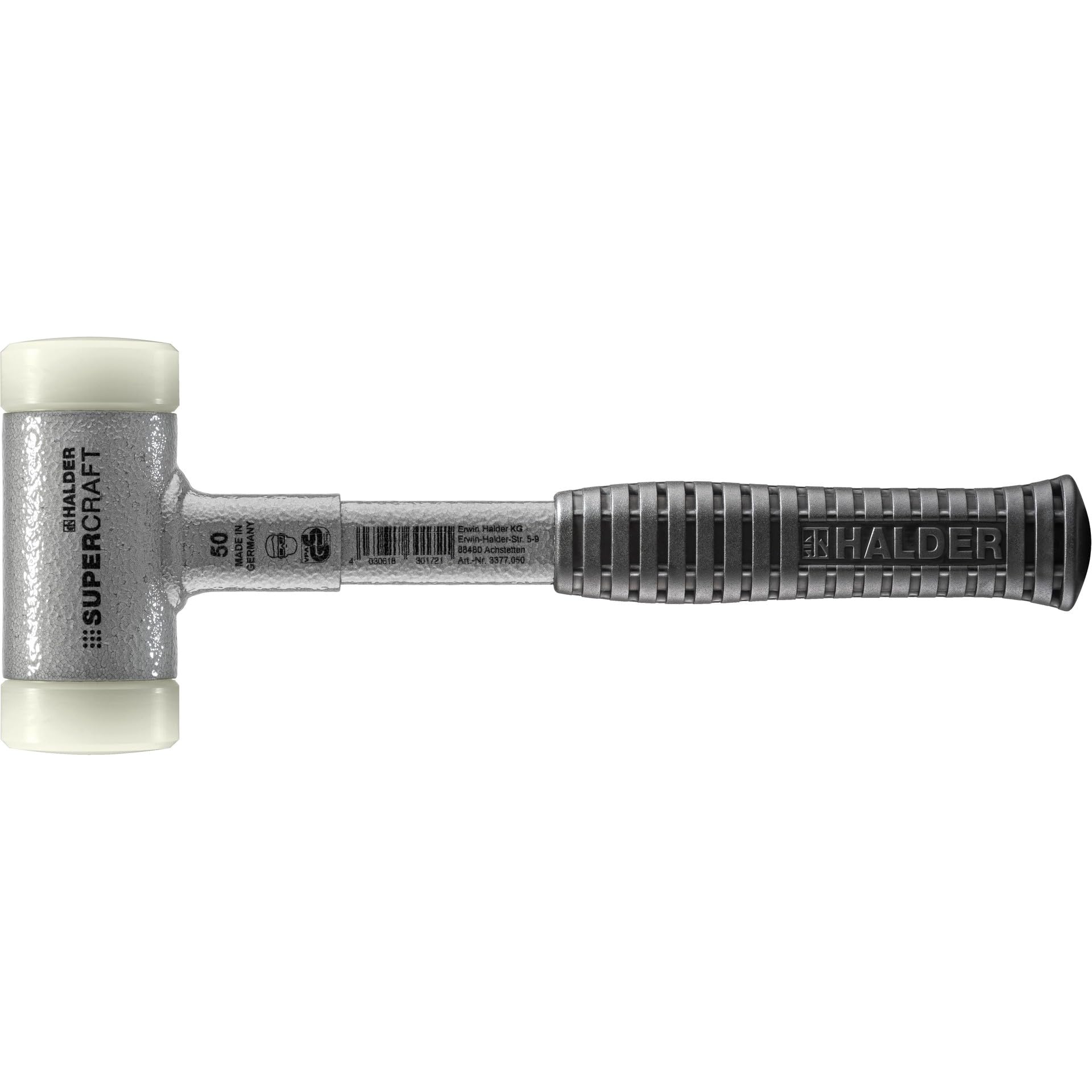 Halder 3377050 3377 EH"Supercraft" Soft-Face Mallet with Steel Tube Handle - Multi-Colour