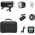 Flashpoint XPLOR 400 PRO TTL Li-ion Battery-Powered HSS Strobe Light with Built-in R2 2.4GHz, Bowens Mount 400w Wireless Monolight with 390 Full-Power Flashes for Outdoor Strobe Light Photography