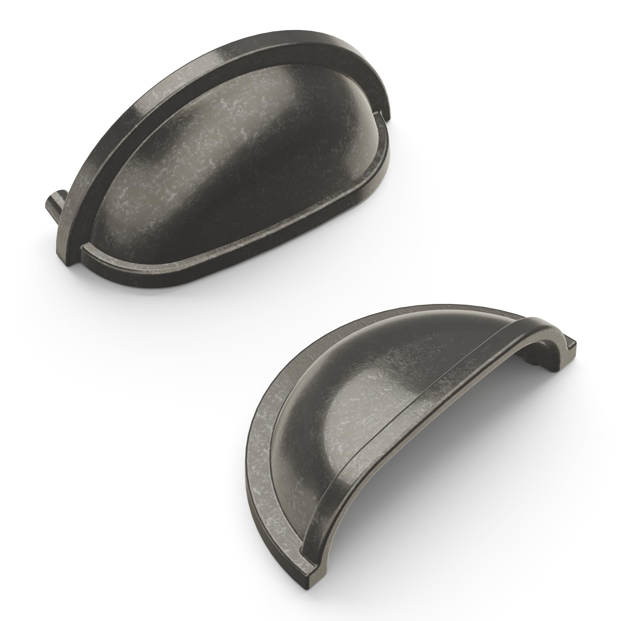Photo 1 of Hickory Hardware 1 Pack Solid Core Kitchen Cabinet Pulls, Luxury Cabinet Handles, Hardware for Doors & Dresser Drawers, 3 Inch Hole Center, Black Nickel Vibed, Williamsburg Collection