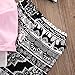 Baby Girl 3pcs Outfit Set Letter Print Long Sleeve Top+Retro Long Pants+Headband (3-4T, White)