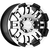 Vision Warrior 375 Gloss Black Machined Face Wheel (17x8.5"/6x139.7mm)