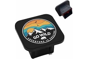 Numland AUTO Trailer Hitch Cover, 2 inch Tow Receiver Tube Plug Cap,2" Hitch Cover Plug Insert Compatible，Rugged Rubber Receiver Tube Hitch Plug(2"X2" 1Pack)