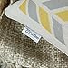 CaliTime Canvas Throw Pillow Cover Case for Couch Sofa Home Decoration Modern Striped Chevron Zigzag Geometric 18 X 18 Inches Grey Yellow