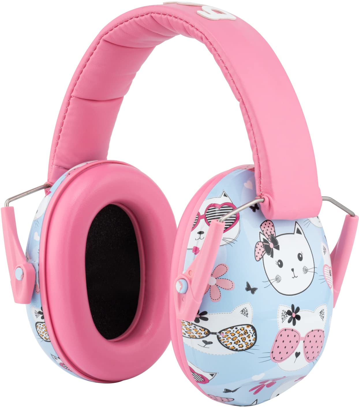 Snug Kids Ear Defenders - Noise Cancelling Headphones Protectors for Children, Toddlers and Baby (Cats)