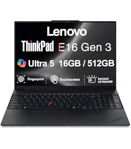 Amazon.com: Lenovo ThinkPad E16 Gen 3 Business AI PC Laptop (16