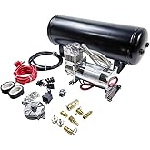 Medium Duty Onboard Air System/Kit 150 PSI Compressor 12V With 2.5 Gallon (9.5 Liter) Train/Air Horn Tank