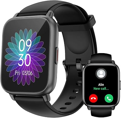 RUIMEN Smart Watch 1.85 inch HD Screen SpO2 HR Sleep 100+ Sports IP68
