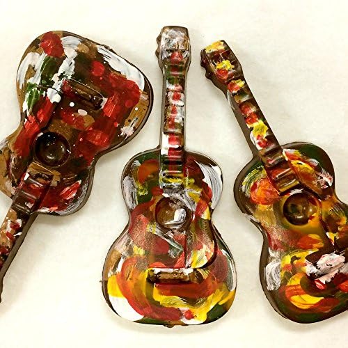 Hand-Painted Acoustic Guitar made with Premium Swiss Dark Chocolate