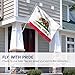 ANLEY [Fly Breeze] 3x5 Feet California State Flag - Vivid Color and UV Fade Resistant - Canvas Header and Double Stitched - Calif. CA Flags Polyester with Brass Grommets 3 X 5 Ft