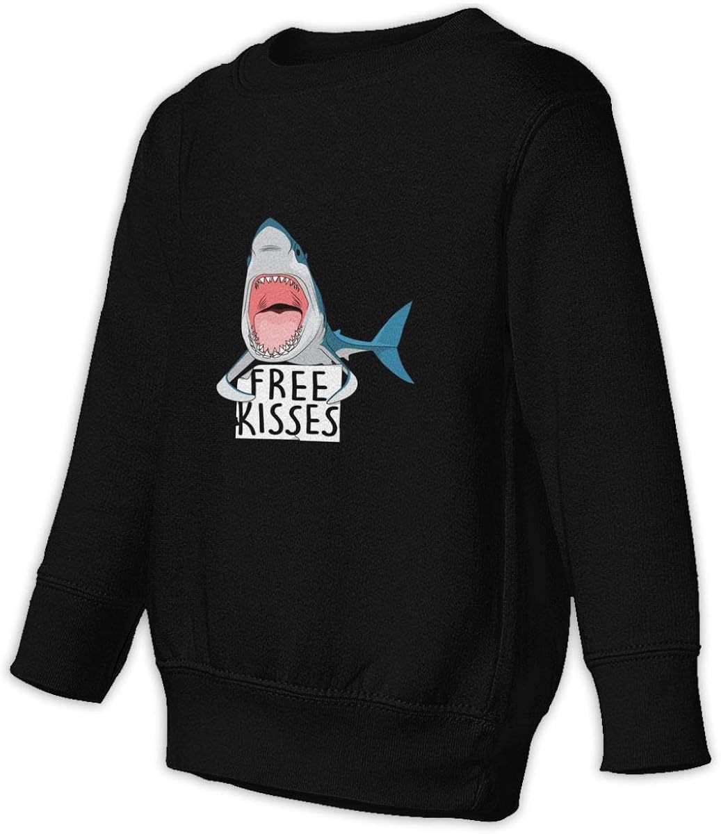Shark Free Kisses Boys Girls Pullover 
