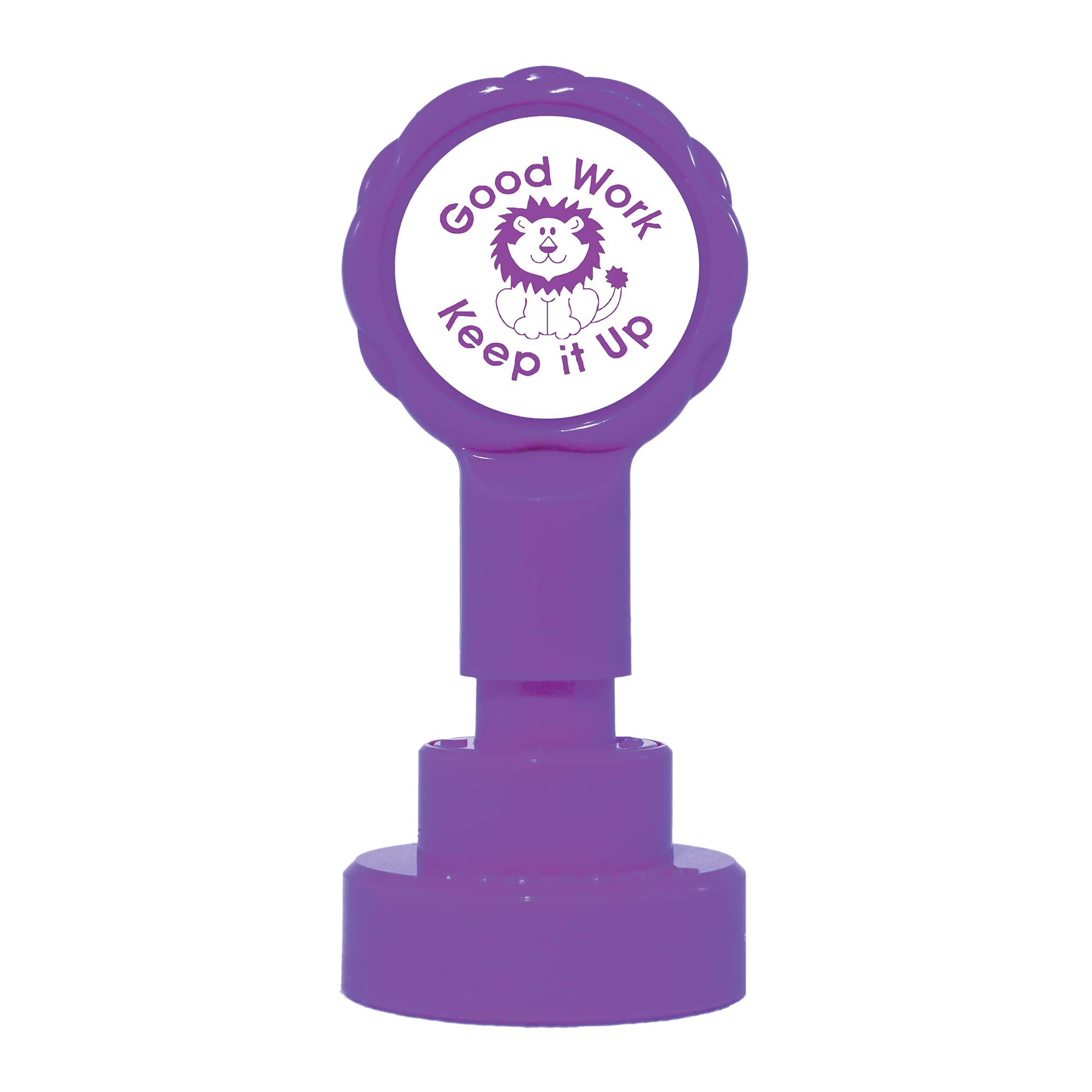 Xstamper Xclamations Good Work Teacher Stamp (Impression Size: 22mm). Pre-Inked Stamper for Marking School Work, Refillable Ink Stamps with Protective Dome - Genuine Xstamper Self Inking Stamps