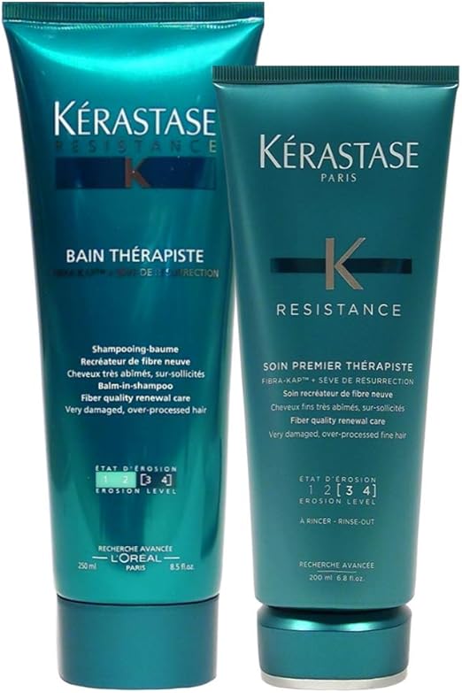 Kérastase Resistance Therapiste Bain (250ml) And Conditioner (200ml) Amazon.co.uk Beauty