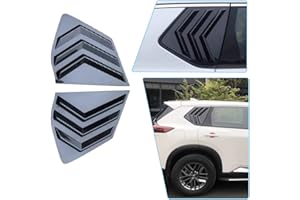 BOYUER for Nissan Rogue 2021-2025 Racing Style Rear Side Window Louvers Sport Style Scoop Louvers Cover Blinds Cool Exterior Decoration-Carbon Fiber