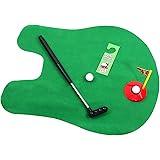 GOODLYSPORTS Toilet Golf Game- Practice Mini Golf in Any Restroom/Bathroom - Great Toilet Time, Funny White Elephant Gag Gift