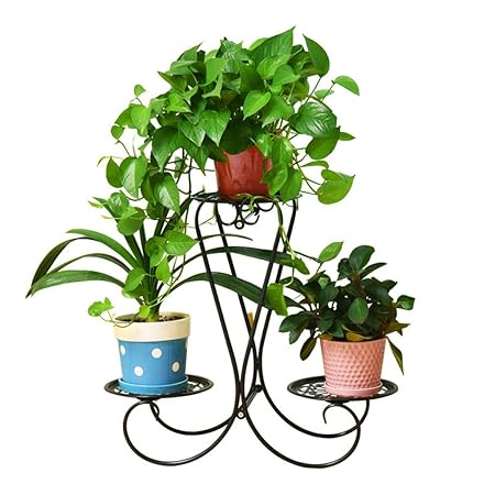 Ljf Estante para flores Marco de múltiples capas Balcón interior ...