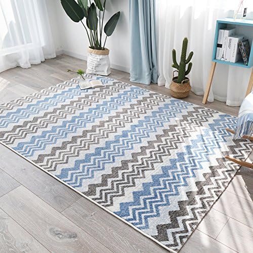 franchise house Decorative rugs,Xiandai carpet,Simple nordic,Area rug,Sofa side,Children mat Easy to clean Living room Bedside baby crawling mattress Non-slip washable-G 140x200cm(55x79inch)