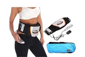 5-Mode Slimming & Massage Belt – 120cm Adjustable Abdominal Toning Belt with Heat, Tummy Muscle Trainer for Belly Fat Burner,