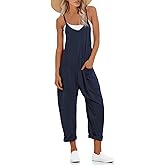 UNIANKIYA One Piece Jumpsuits for Women Casual Overalls Summer Rompers Trendy Jumpers Beach Vacation Outfits Travel Clothes