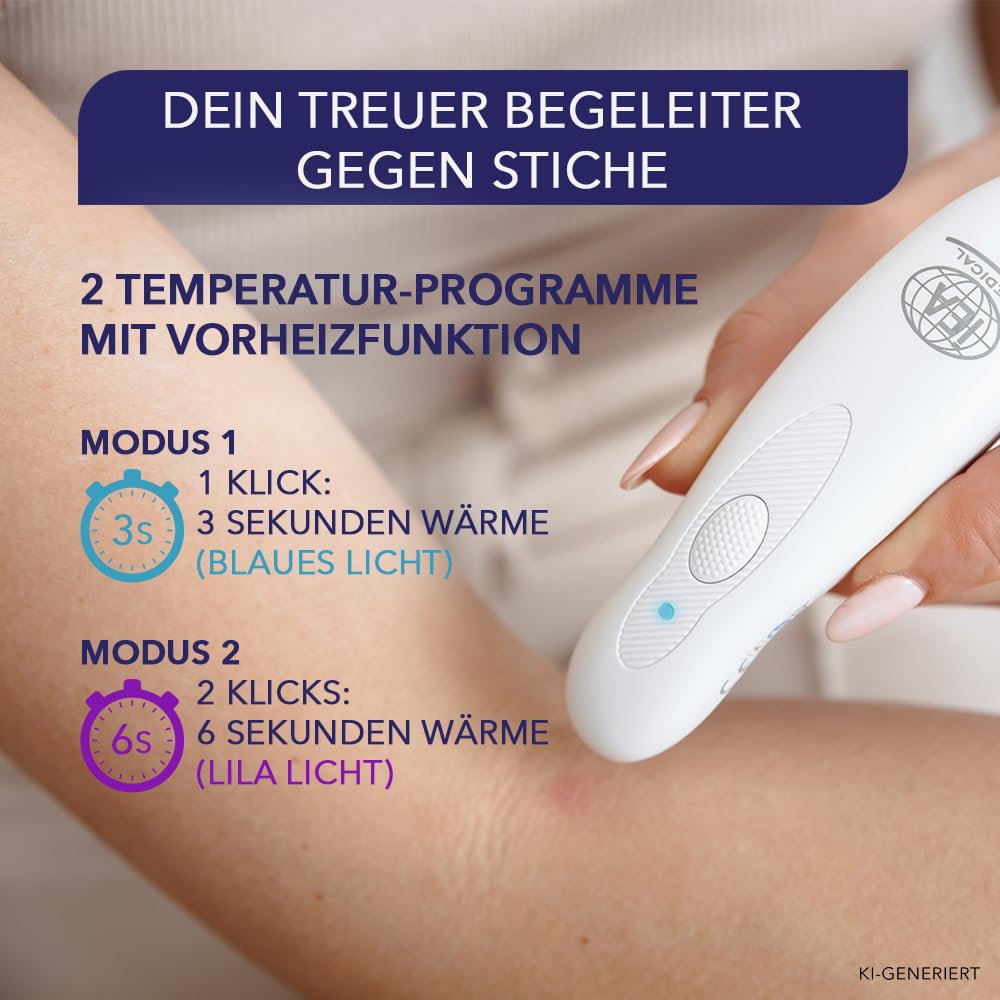 IEA Medical Insektenstichheiler mit Batterie – Mückenstift Hitzestift 4