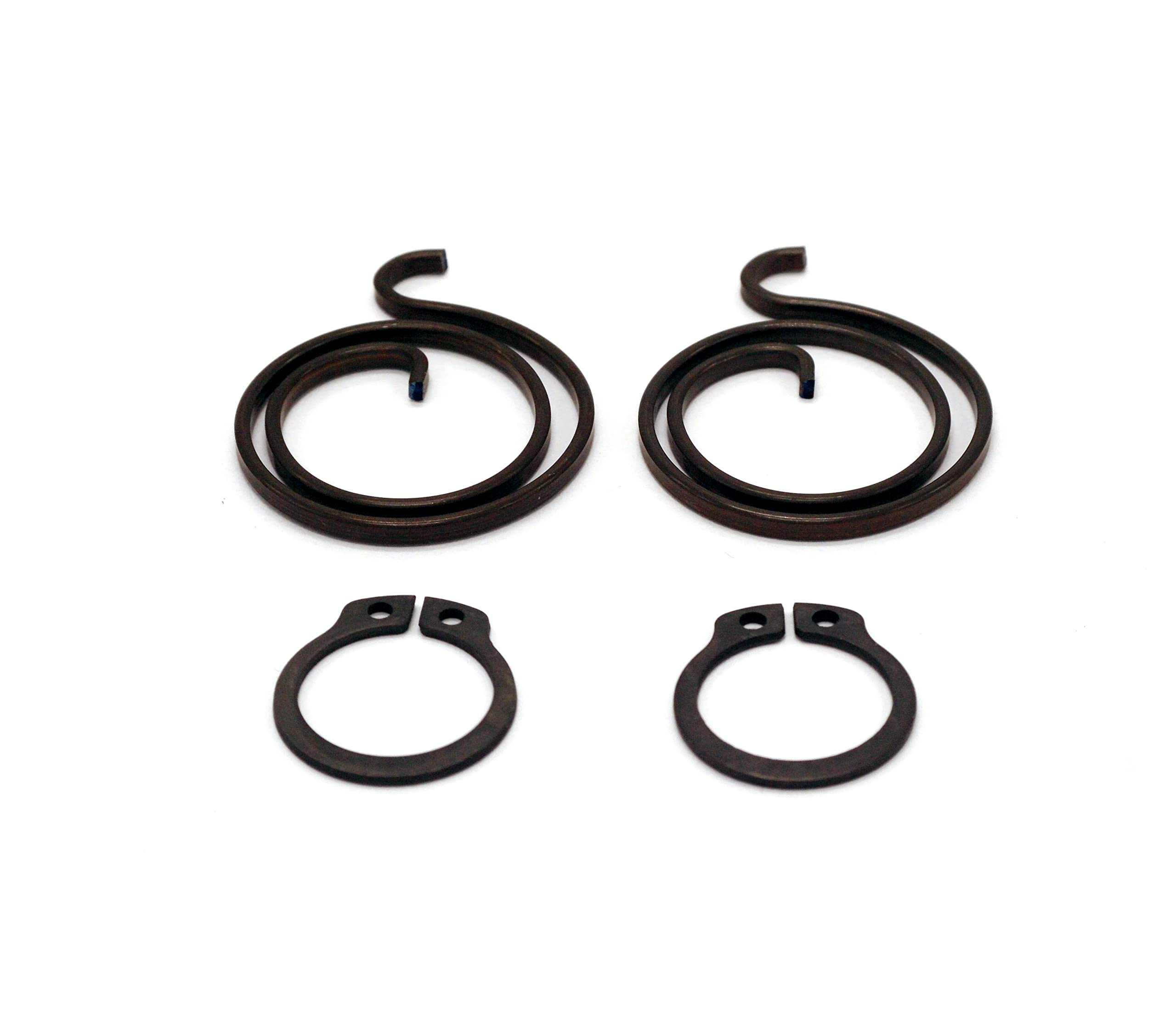 Door Handle Repair Kit 4 Springs 2 Turns x 2mm Thick and 4 Circlips of 13.7mm Inner Diameter Pack of 8 (4 Springs and 4 Circlips) (2 Turns x 2mm Kit)