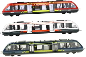 Milisten 3pcs Electric Train Realistic High Speed Train with Tracks Educational Fun for Material Travel