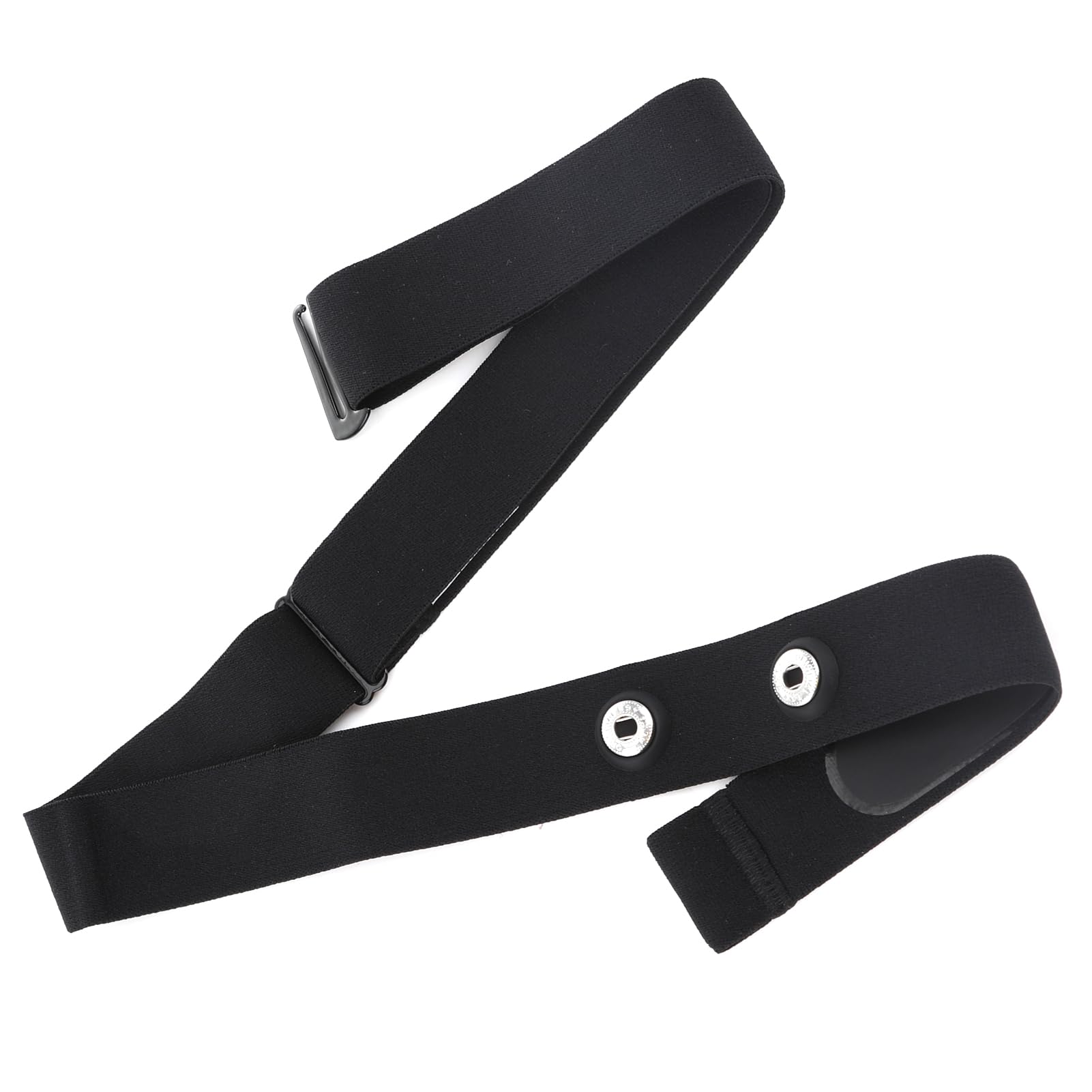 Heart Rate Monitor Chest Replacement Strap, Adjustable Elastic HR Sensor Belt Run Cycling Sport Chest Mount Soft Bands compatible with Garmin Polar Powrlabs Wahoo CooSpo, Buckle Distance 1.77"