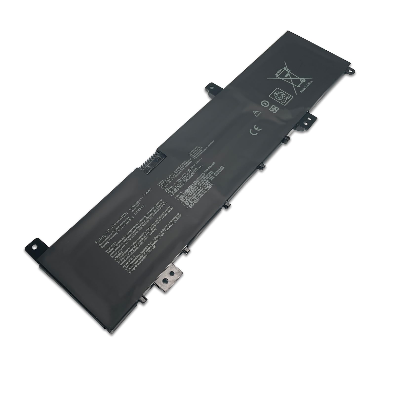 C31N1636 0B200-02580100 0B200-02580000 0B200-02580200 Laptop Battery Replacement for Asus VivoBook Pro 15 N580V N580VN NX580VD NX580VD7300 NX580VD7700 Series Notebook(11.49V 47Wh 4165mAh)