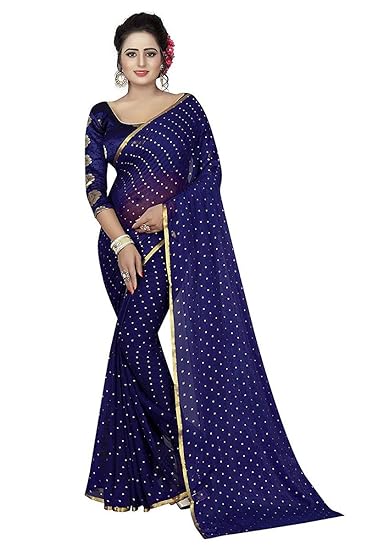 Special Designer Saree For Women Sana Silk Saree With Mirror Machion Stone Work (Any Designer)