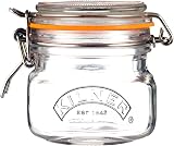 Kilner Square Clip Top Jar 250ml Airtight Glass Jar for Spices Herbs Nuts