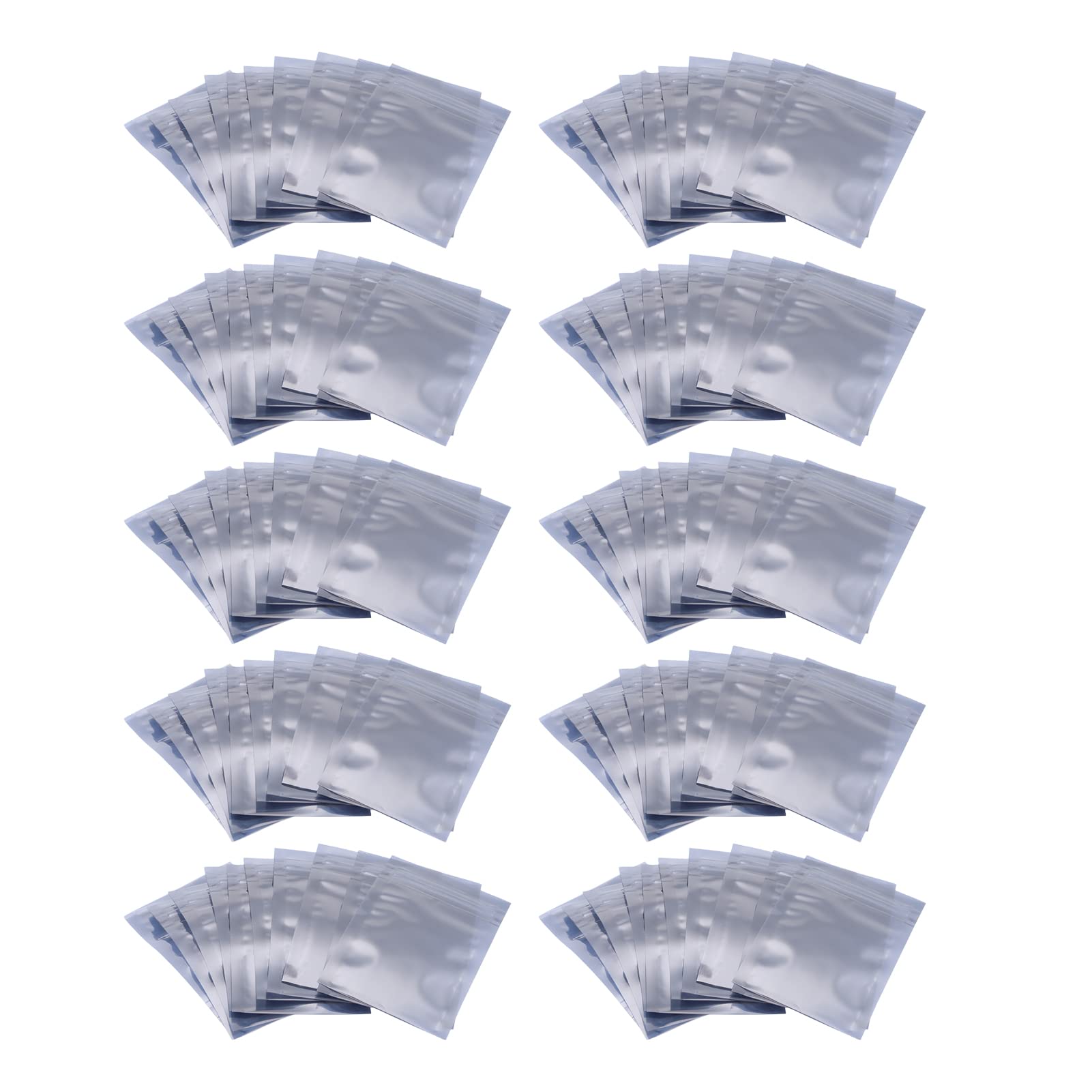 Antistatic Bags，100Pcs/set 6x9cm Resealable Antistatic Ziplock Pouch Storage Bag for Motherboard Graphics Video Card LCD Screen