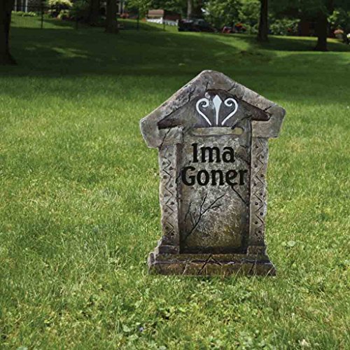 Fake Tombstones Halloween Yard Decoration Set/6, 21.3" x 14.8