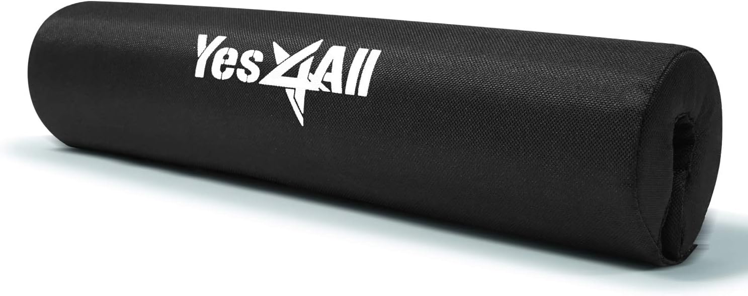 Yes4All Foam Bar Pad – Olympic Barbell Pad – Barbell Squat Pad – Barbell Neck Pad for Squats, Hip Thrusts – Weight Lifting Bar Pad (Black, Single) : Sports & Outdoors
